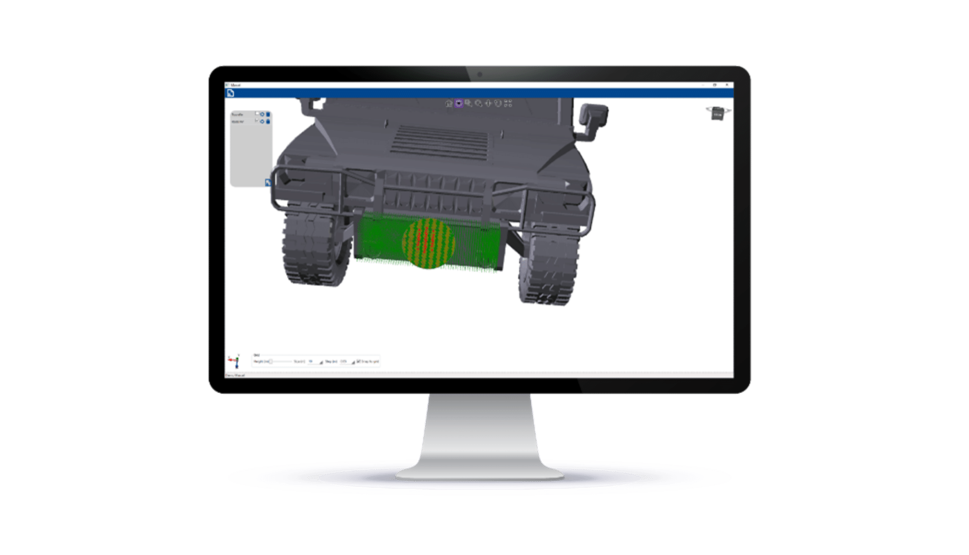 Résultat de mesure à travers le logiciel